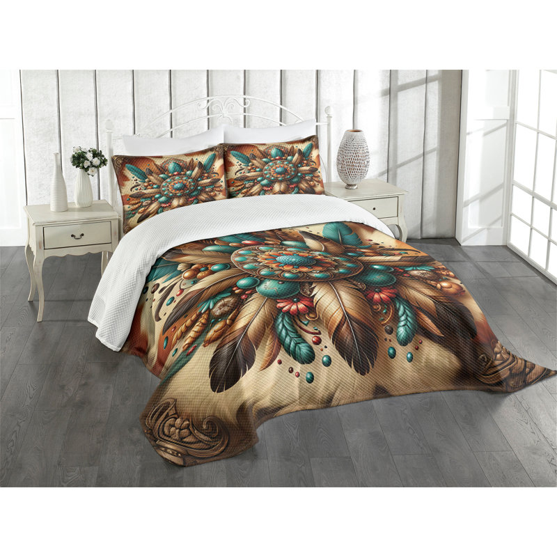 Polyester Coverlet, King Coverlet / Bedspread + 2 Standard Shams