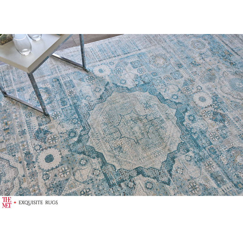 Legacy Blue Persian Style 8' x 10' Distressed Area Rug