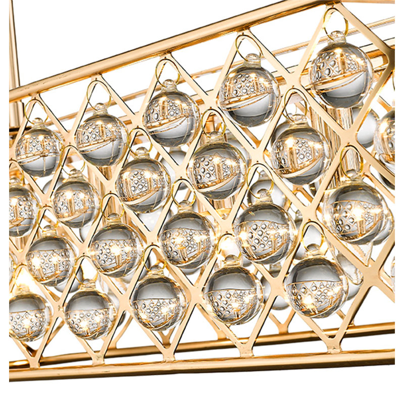 Katharine 5 - Light Metal Chandelier Pendant, Gold