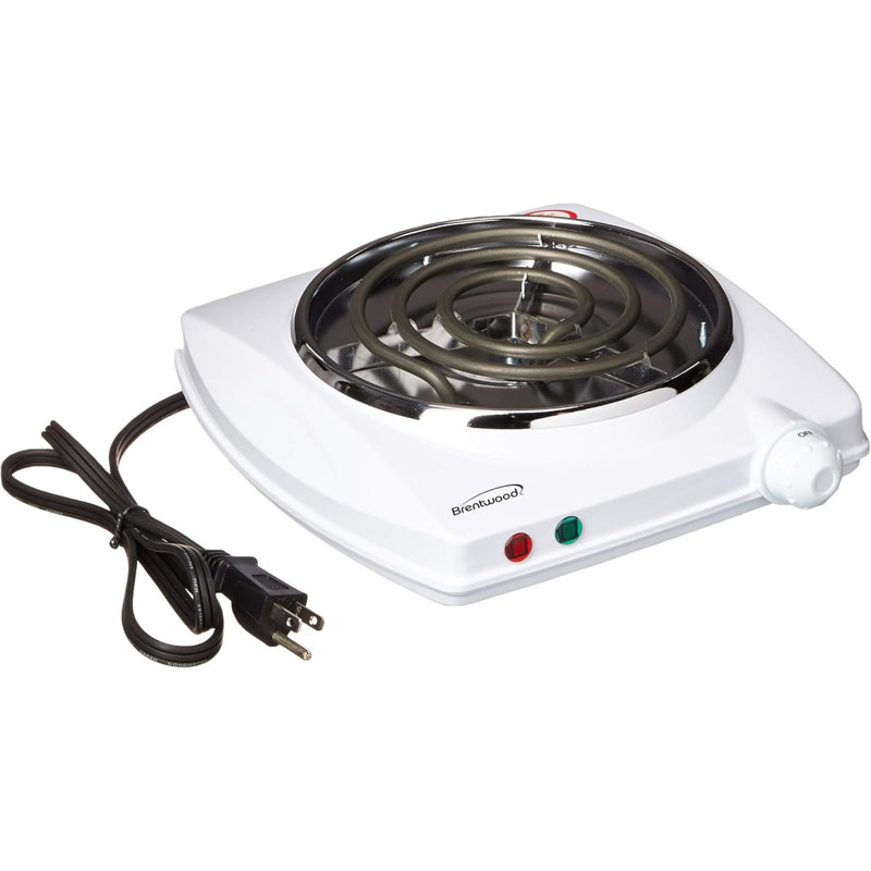 Brûleur électrique simple 1000W Brentwood (blanc)