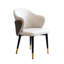 Fauteuil d'appoint en cuir léger et luxueux (ensemble de 2)