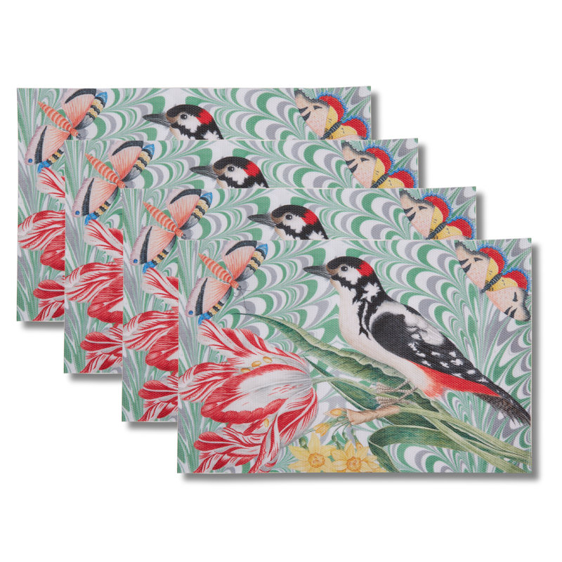 ENSEMBLE DE NAPPES FLORA & FAUNA CLOVER / 4