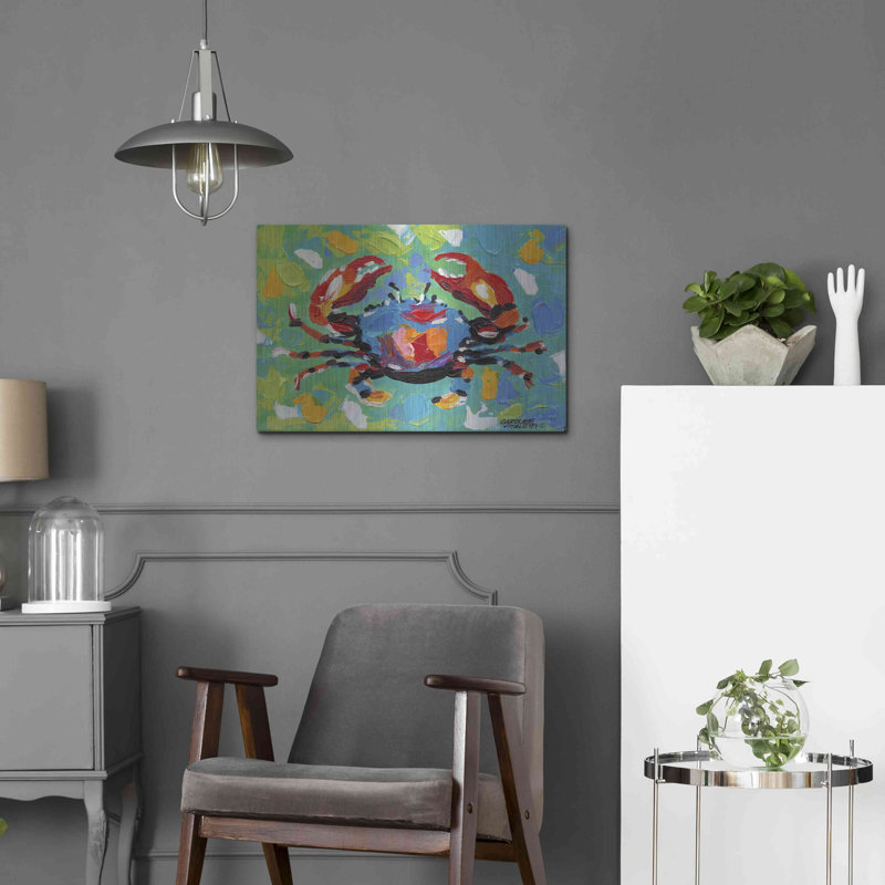 «Seaside Crab I» par Carolee Vitaletti, H 16 po x l 24 po