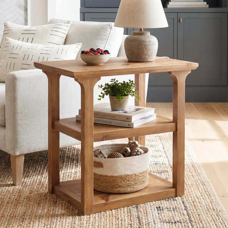 Solid Wood End Table