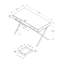 Bureau d'ordinateur, bureau personnel, ordinateur portable, tiroirs de rangement, L 48 po, bureau, métal, stratifié-608837890-608837896