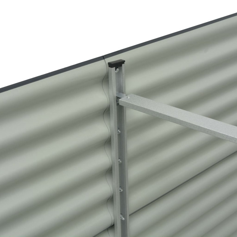 Metal Planter Box, 81cm H x 160cm W x 80cm D, Grey