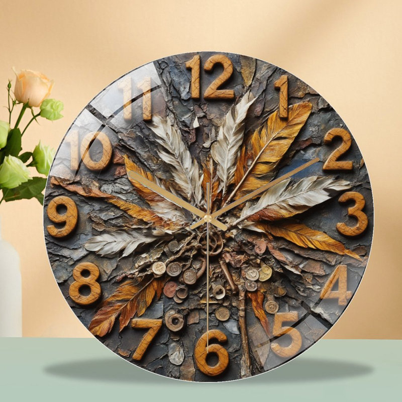 Horloge murale avec horloge murale 12 po