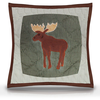 Lorraine Moose Indoor/Outdoor Cotton Throw Pillow