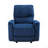 Modern Living Room 1Pc Power Rocker Reclining Chair Velvet Upholstery Solid Wood Frame Luxury Home Furniture-1637427587