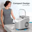 Machine à glace de comptoir électrique avec poignée, mini machine à glace compacte, 8 glaçons en 6 minutes, 26 lb / 24 heures, 2 options de taille, machine à glace portative autonettoyante pour la maison / fête / voyage / camping / bar, gris-128837560