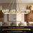 48" Dimmable Round Glass Shade Chandelier-111203648