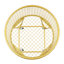 Metal mesh laundry storage cart, laundry basket with wheels-1773451129