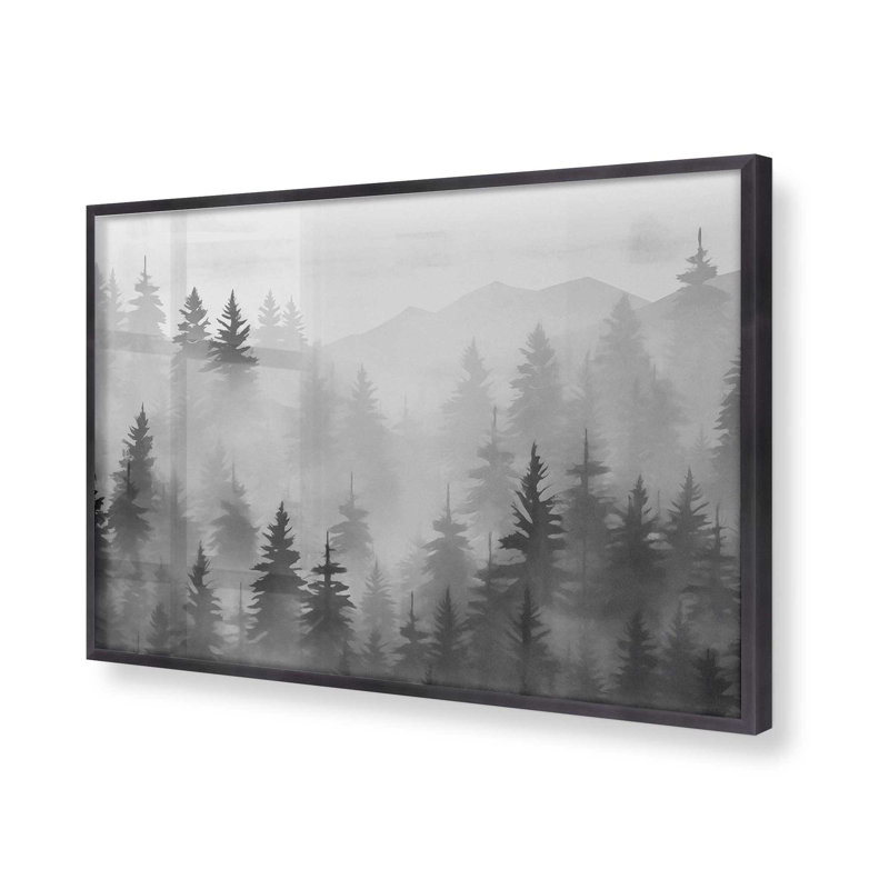 Smoky Pines, Cadre photo simple en zinc vieilli, H 12,25 po x l 15,25 po