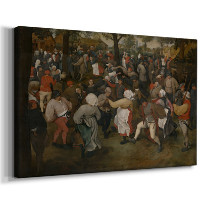 La danse paysanne (Duplicate of PNB.jPG) - Pierre Bruegel l'Ancien - Toile tendue avec châssis-c. 1569