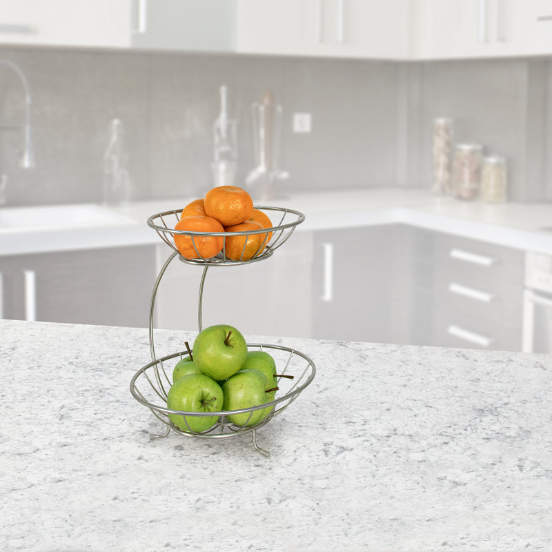 Christy Tiered Stand, Satin Nickel