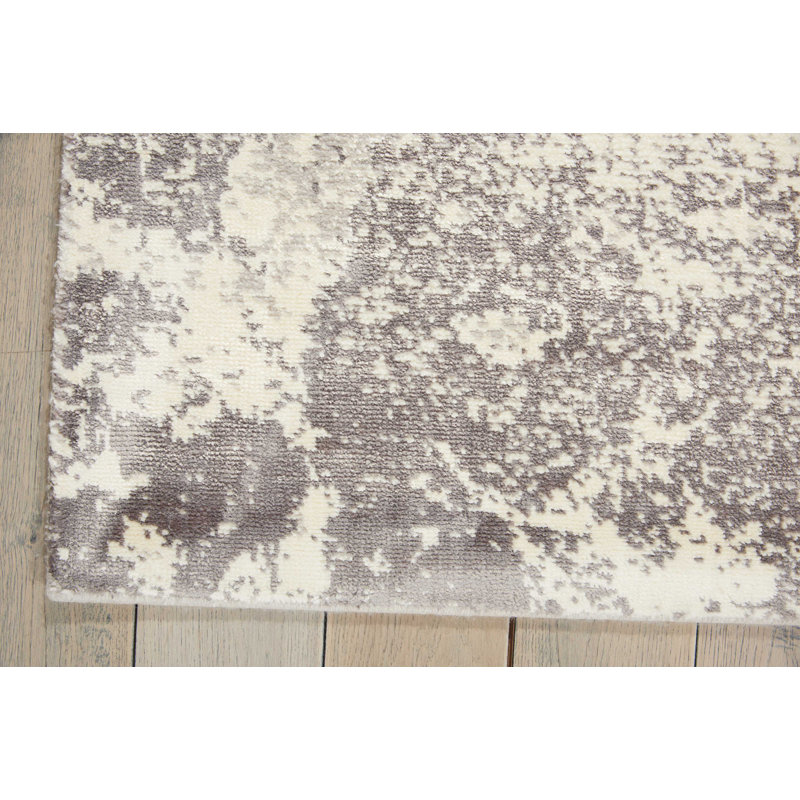 Tapis gris moderne Cannes, Rectangle 8 pi 6 po x 11 pi 6 po
