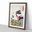 Reading with the Cat by Tsukioka Yoshitoshi - Picture Frame Painting Print-55597877-55597878