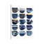 Pretty Blue Coffee Cups I - Single Picture Frame Print on Canvas-472217479-472217473