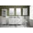 Malcom 60'' Double Bathroom Vanity with Marble Top-1946006430