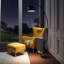 180cm Polished Torchiere Floor Lamp with USB and Outlet