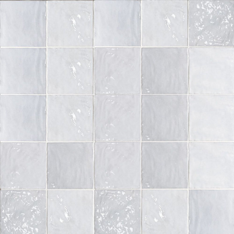 Carreau de céramique 5 x 5 Artisanal, Bleu lavande