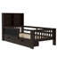 Lit plateforme en bois massif avec tiroirs et tablettes de rangement-903530246-903530245