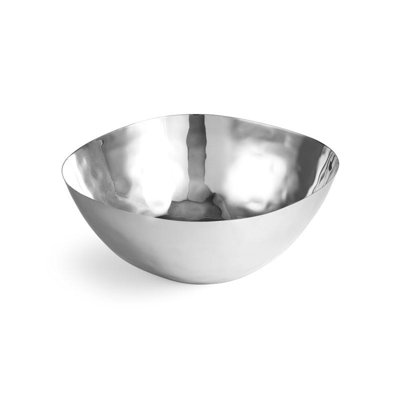 Reflective Stainless Steel Serving Bowl