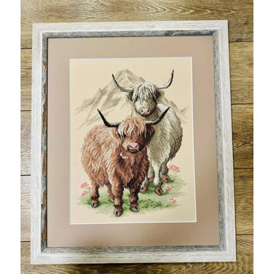  Kit de point de croix compté Highland Buddies R2090