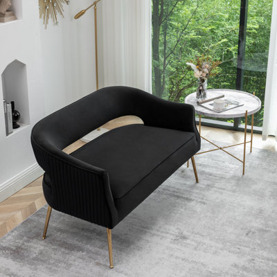 Chynna 51.2'' Velvet Flared Arm Loveseat