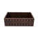 30" Hammered Copper Kitchen Apron Single Basin Sink w/ Barrel Strap Design with Matching Drain and Accessories