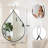Teardrop Shaped Hanging Mirror-37211751