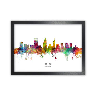 Perth Australia Skyline by Michael Tompsett - Print