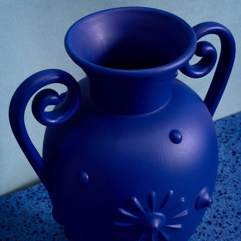 Pantheon Handmade Earthenware Jar, Blue