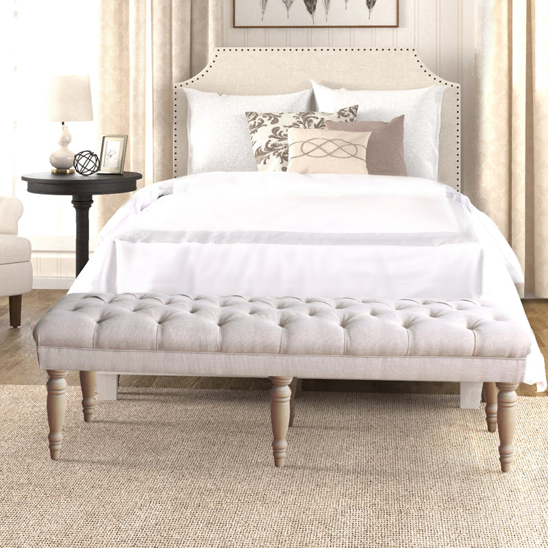 Glenarden Bench, Natural, 18.5" H x 64.25" W x 22" D