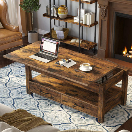 Eoghan Lift Top Coffee Table with 2 Drawers