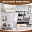 Armoire de cuisine murale moderne, rangement au-dessus de la cuisinière / au-dessus du réfrigérateur-125128597-125128598