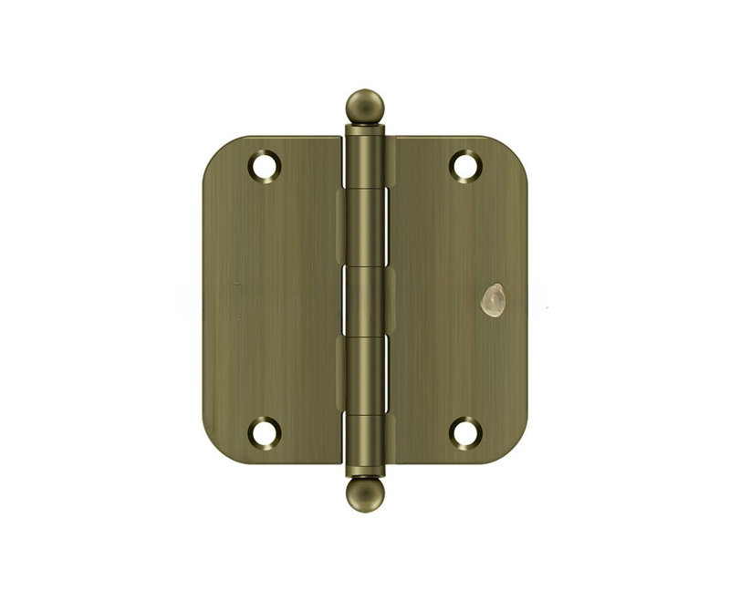 Steel Butt Bearing Hinge, Polished Brass