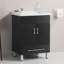 Armoire de salle de bain double 24 po avec tiroirs 24 po avec lavabo en céramique-1955129894