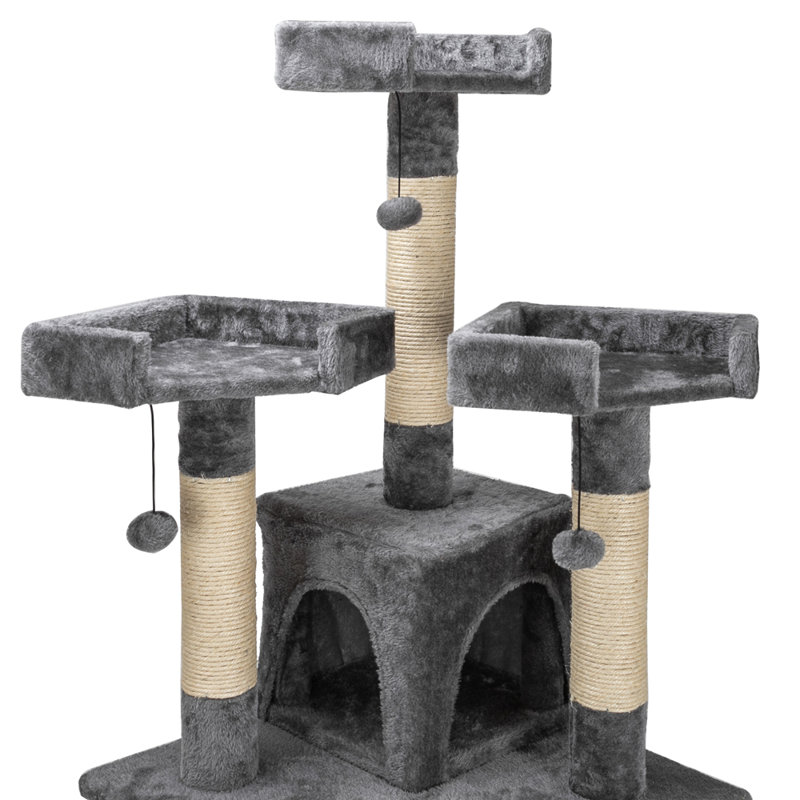 Talavera 66.93'' H Cat Tree, Gray