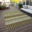 Washable Abstract Indoor / Outdoor Rug-109575611