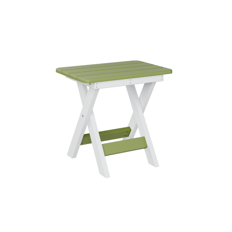 Folding End Table, Kiwi Green