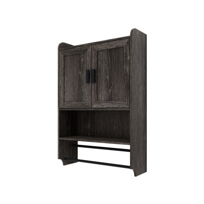 Medicine Cabinet For Bathroom Grey, With Adjustable Shelf And Modern Style Wall Mounted Grey Cabinet, Extra Storage Space