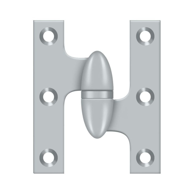 Hinge, Brushed Chrome, Right Hand