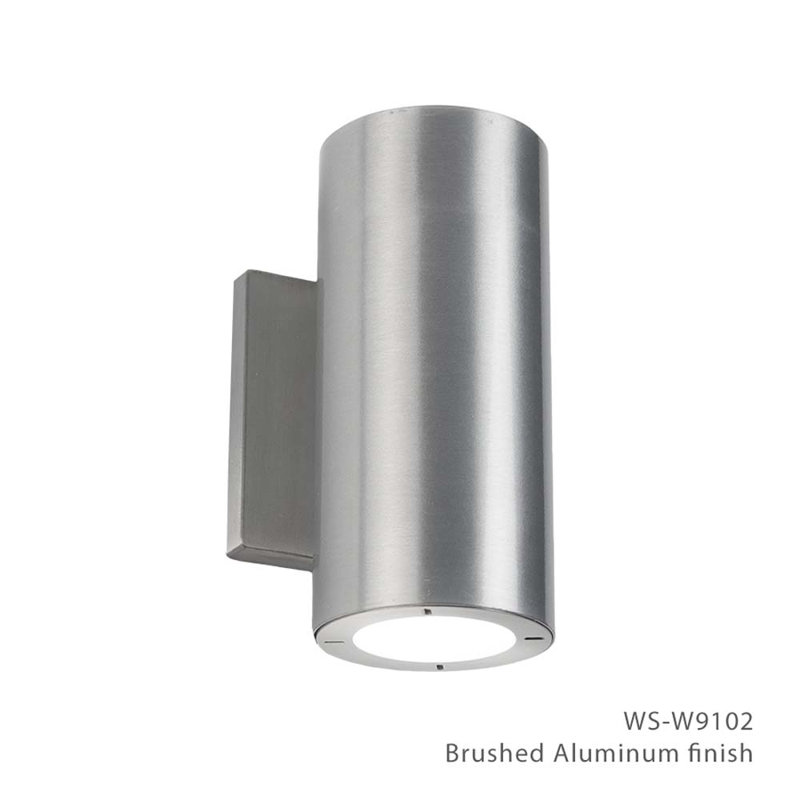 Vessel 2 - Light LED Outdoor Armed Sconce, 4000K, Aluminum