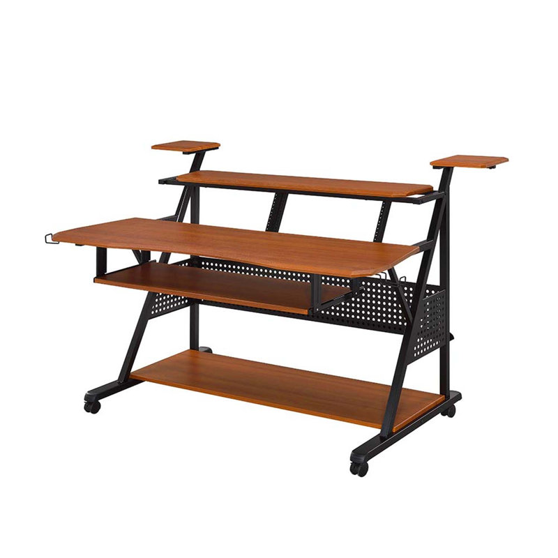 Bureau Willow Music, finition cerise et noire