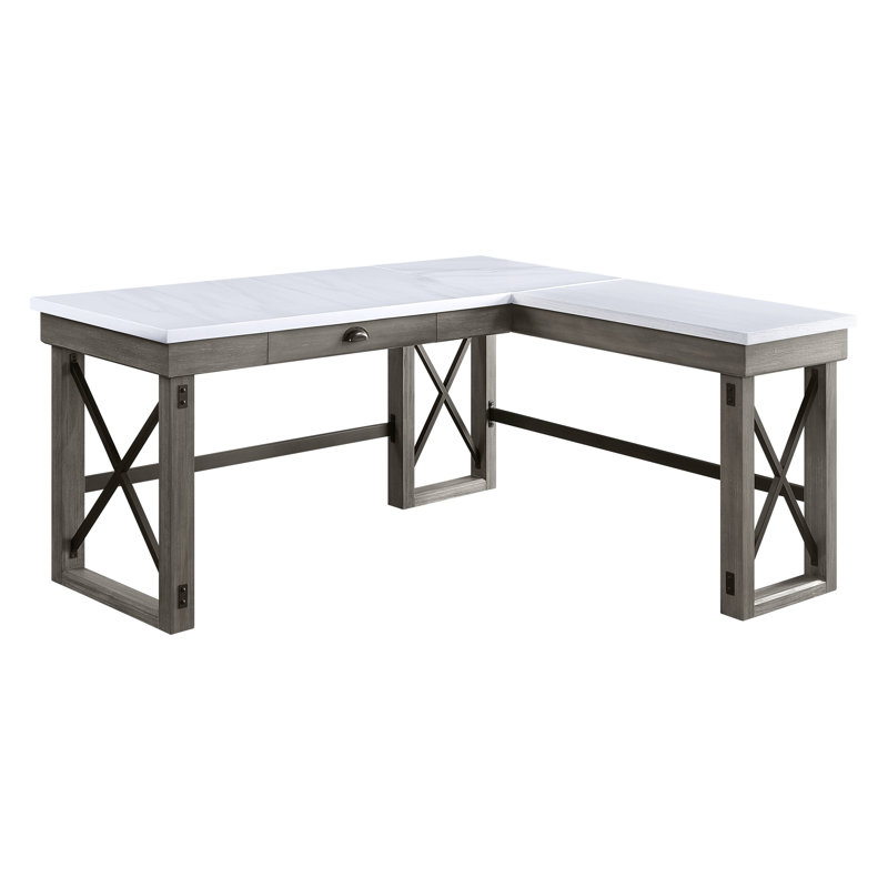 Bureau en L Patyn, Gris
