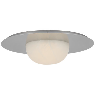 Kelly Wearstler Fosse 21" Flush Mount with Alabaster