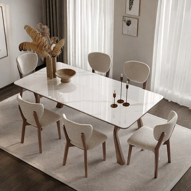 Ensemble de table de salle à manger haut de gamme européen, H 29,5 po x L 63 po x l 31,5 po
