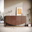 Buffet unique à texture ondulée en 3D, comptoir à autocollant en marbre, style moderne de luxe, buffet de rangement multifonctionnel pour le salon et la salle à manger