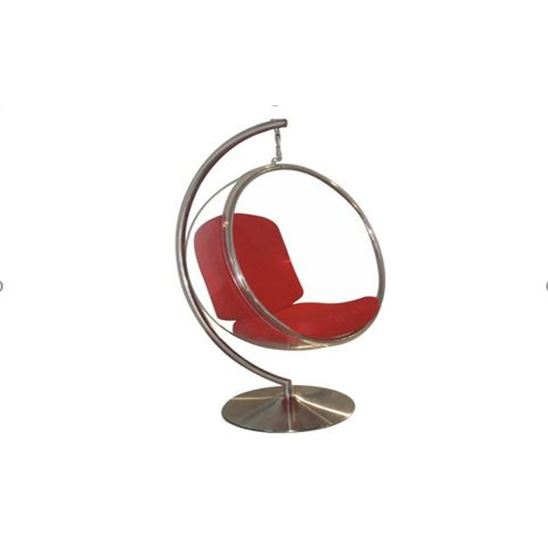 Chaise pivotante en lin 51 po
